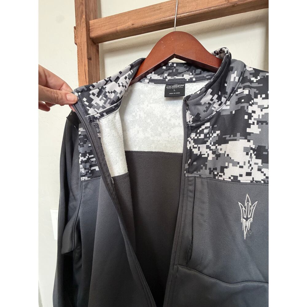 Colosseum ASU Sun Devils OHT Military Appreciation Digi Camo Full-Zip Jacket -L - Picture 6 of 7